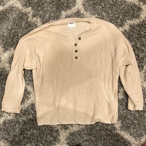 Aerie Cream Oversized Sweater
